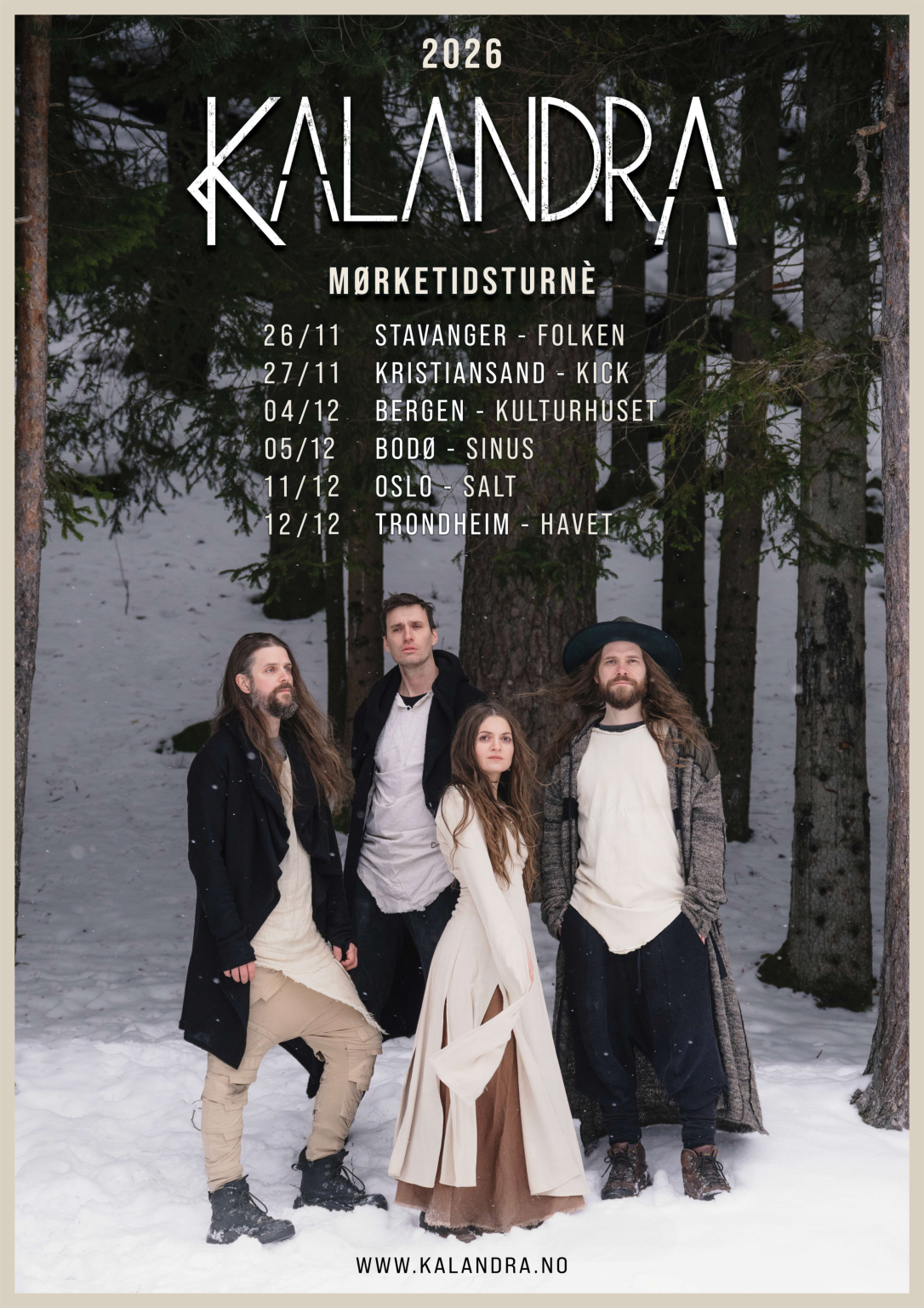 [News] Kalandra announces Norwegian Tour for Winter 2026